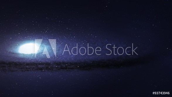 Picture of High resolution Incredibly beautiful spiral galaxy somewhere in